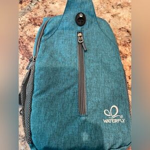 Waterfly Teal Sling Backpack for Women - Teal